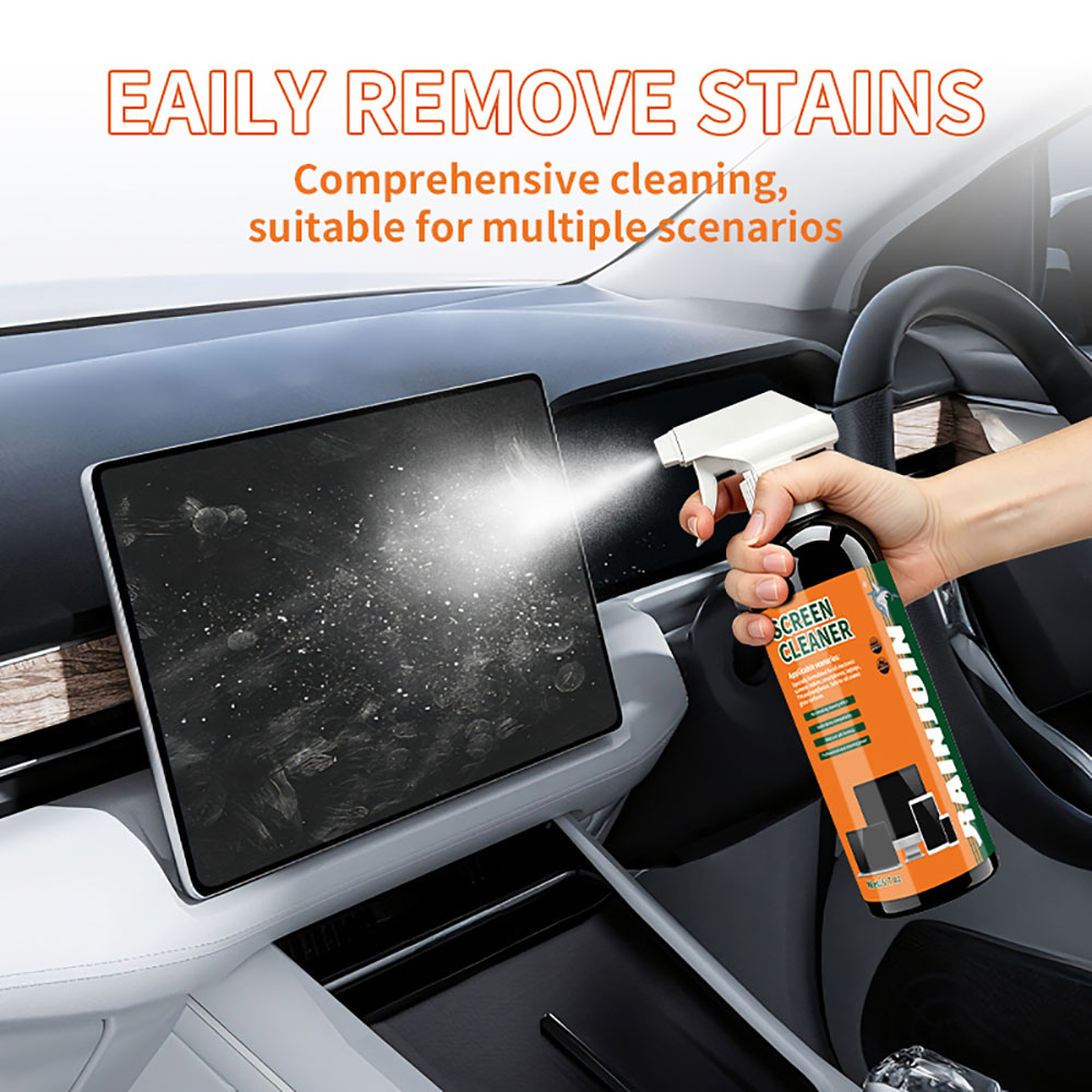 Monitor Cleaning Kit - 画面クリーニングスプレーキット（マイクロファイバークロス付き）、200ML、筋ムラのない画面クリーナー、携帯電話、モニター、ノートパソコン、車のタッチスクリーンに安全