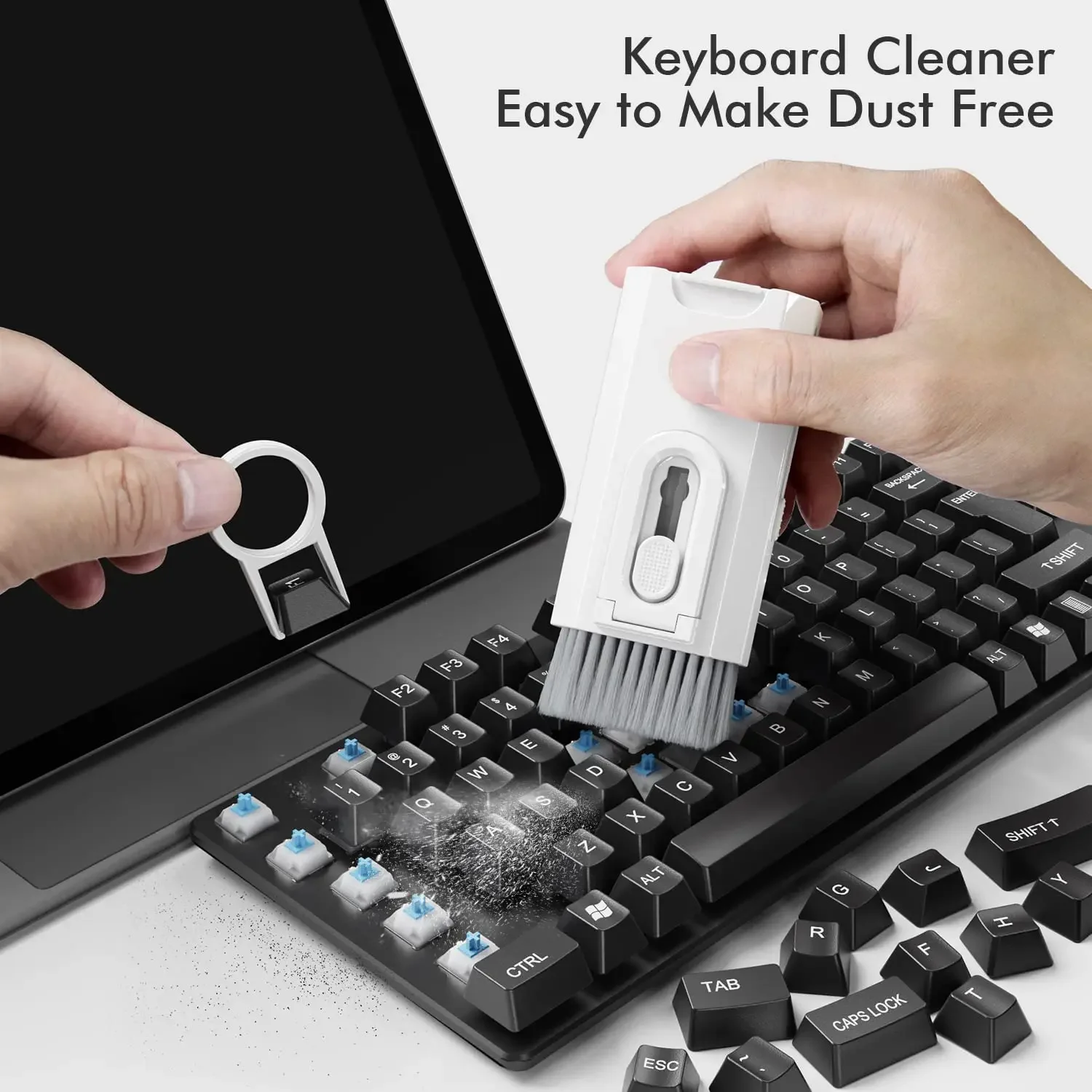 Monitor Cleaning Kit - 8in1電子クリーナーキット、スクリーンクリーナー、多機能クリーニングブラシ（イヤホン、キーボード、ノートパソコン、携帯電話、PCモニター、カメラ用）