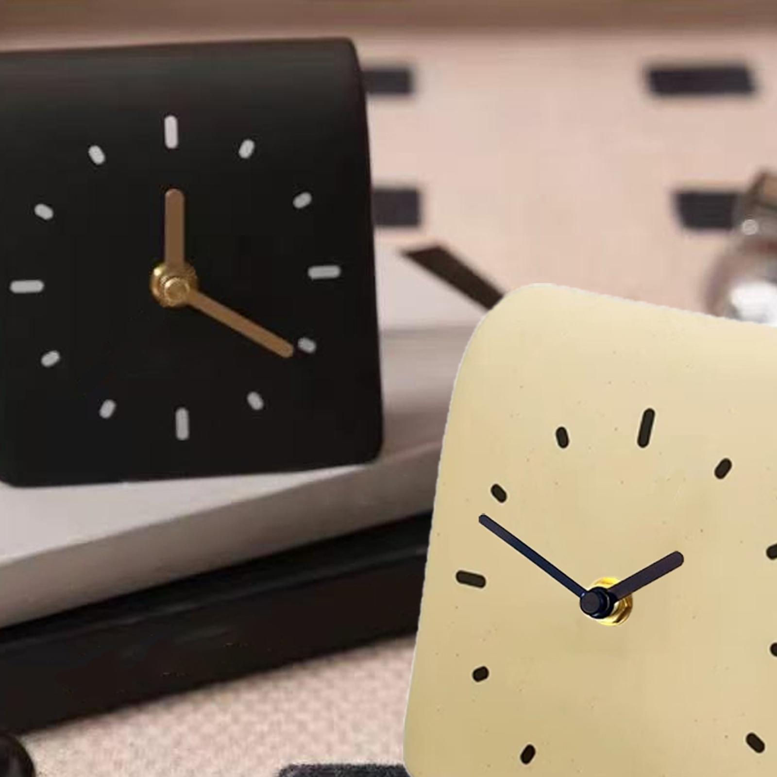 Desk Setup Productivity - 卓上時計 モダンアート シェルフクロック 装飾用サイレントデスクトップオーナメント デスク キッズルーム