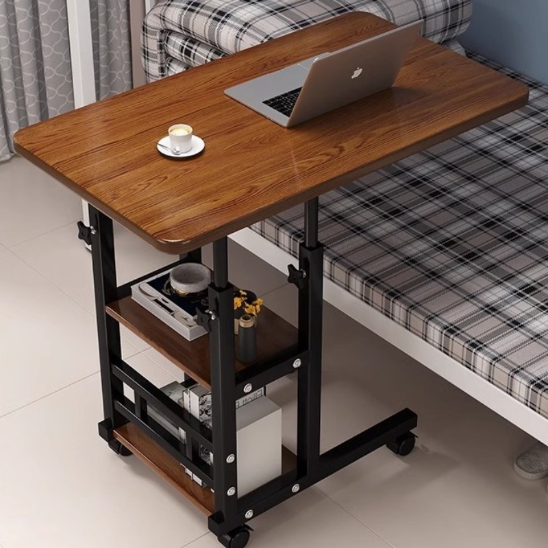 Desk Setup For Laptop - 可動式リフトベッド寝室テーブル家庭用学生デスク怠惰な寮のラップトップテーブルサイドテーブル