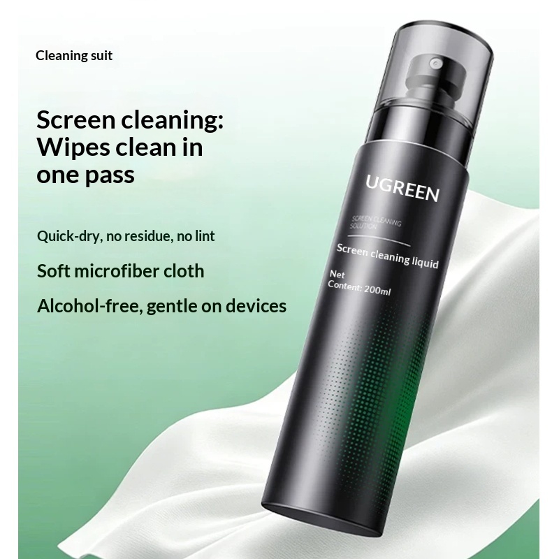 Monitor Cleaning Kit - 速乾性スクリーンクリーナーキット OLEDモニター、ノートパソコン、スマートフォン、液晶テレビ、カメラ、レンズに最適 マイクロファイバークリーニングクロス