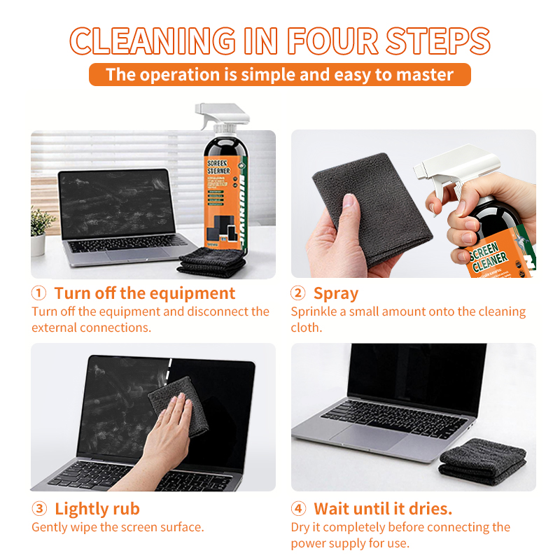 画面クリーニングスプレーキット（マイクロファイバークロス付き - Monitor Cleaning Kit のレビューと価格