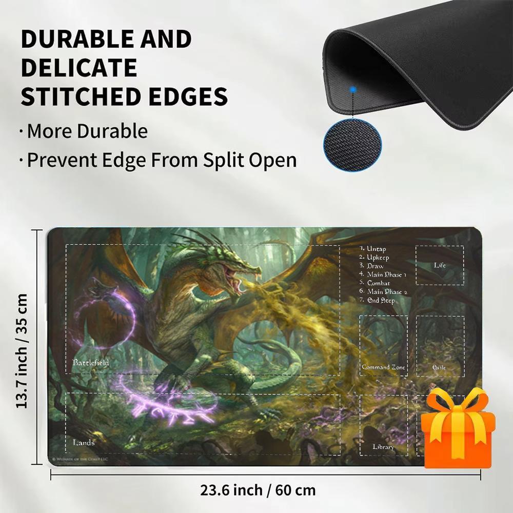 グリーンフレイムドラゴン ゾーンドTCGプレイマット 大型デ - Desk Setup Game のレビューと価格