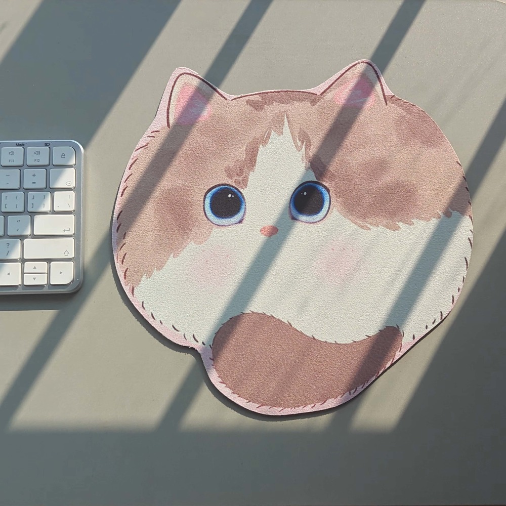 かわいい猫のマウスパッド、キュートな動物柄デスクマット、柔ら - Desk Setup Productivity のレビューと価格