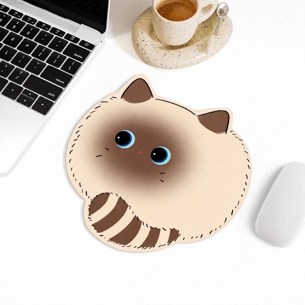 かわいい猫のマウスパッド、キュートな動物柄デスクマット、柔ら - Desk Setup Productivity のレビューと価格
