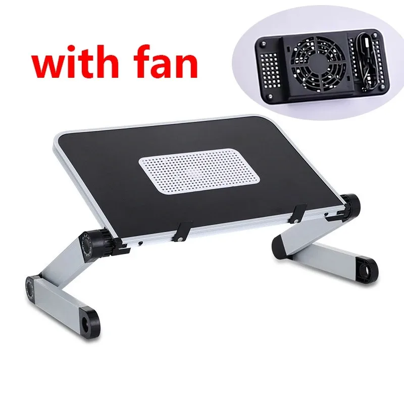 冷却ファン付き調節可能なラップトップスタンド 高さ角度調整可 - Desk Setup For Laptop のレビューと価格