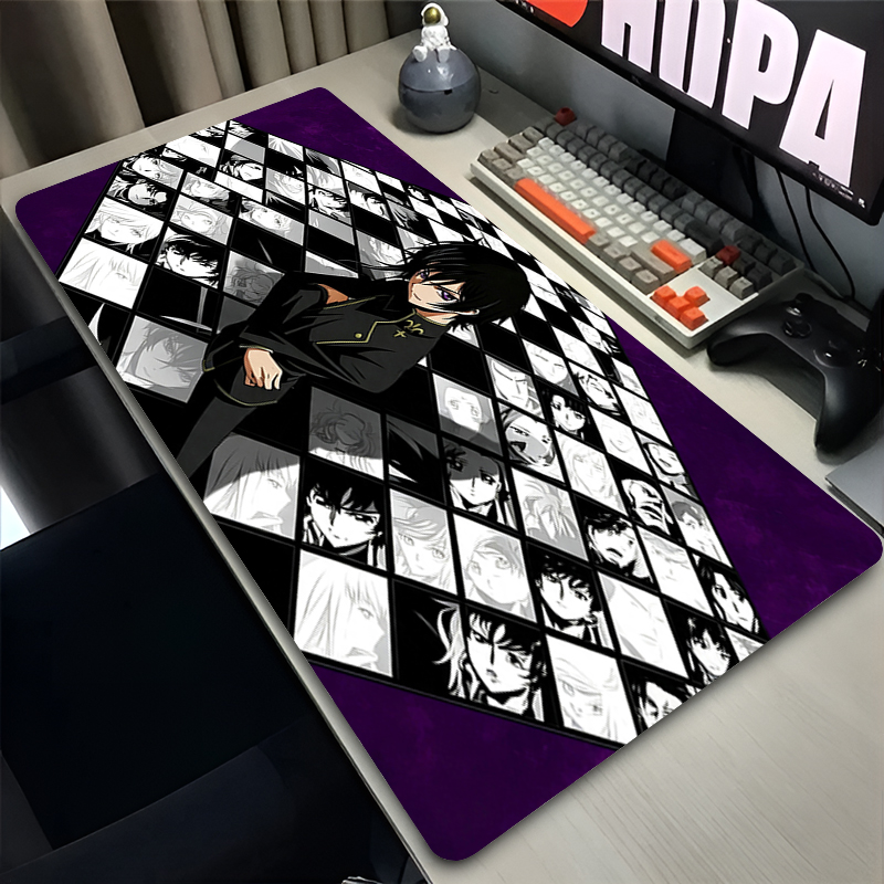特大マウスパッド コードギアス ホワイトアニメ カーペット  - Desk Setup Essentials のレビューと価格