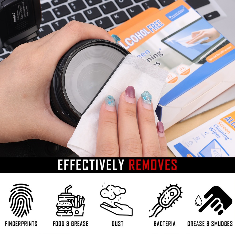 10-120枚入り使い捨てポータブルLCDスクリーンクリーニ - Monitor Cleaning Kit のレビューと価格