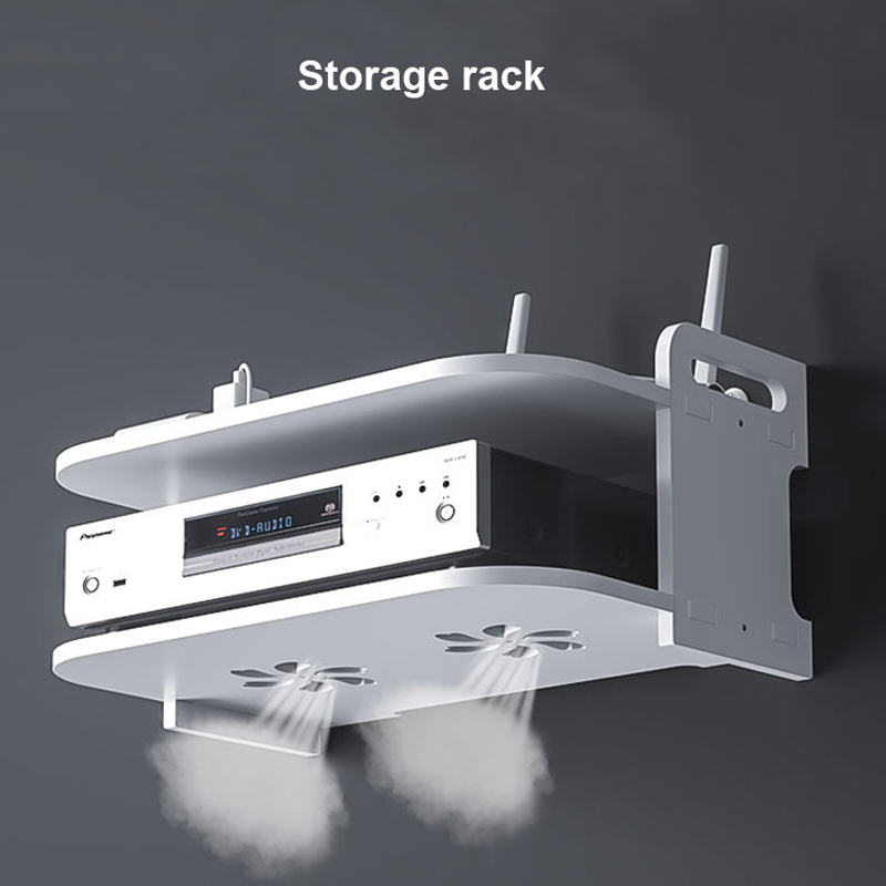 壁掛け式ルーターケーブルオーガナイザーシェルフ、通気性のある - Cable Box Organizer のレビューと価格