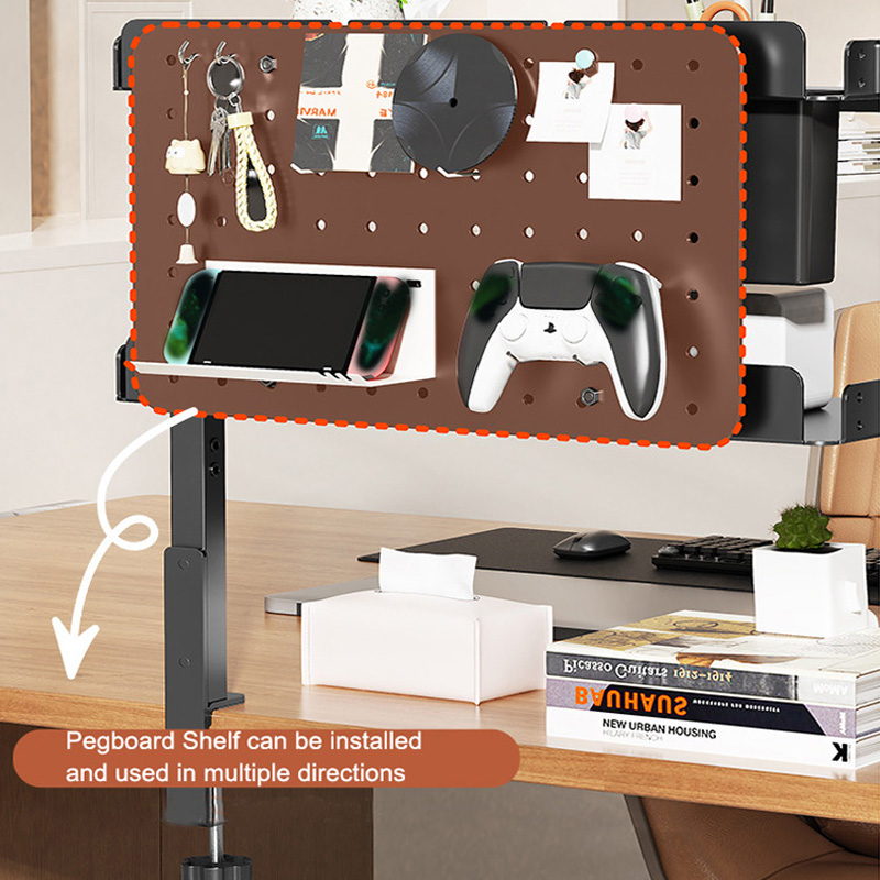クランプ式14インチデスク上・下2段棚ユニット、テーブルアク - Desk Setup Productivity のレビューと価格