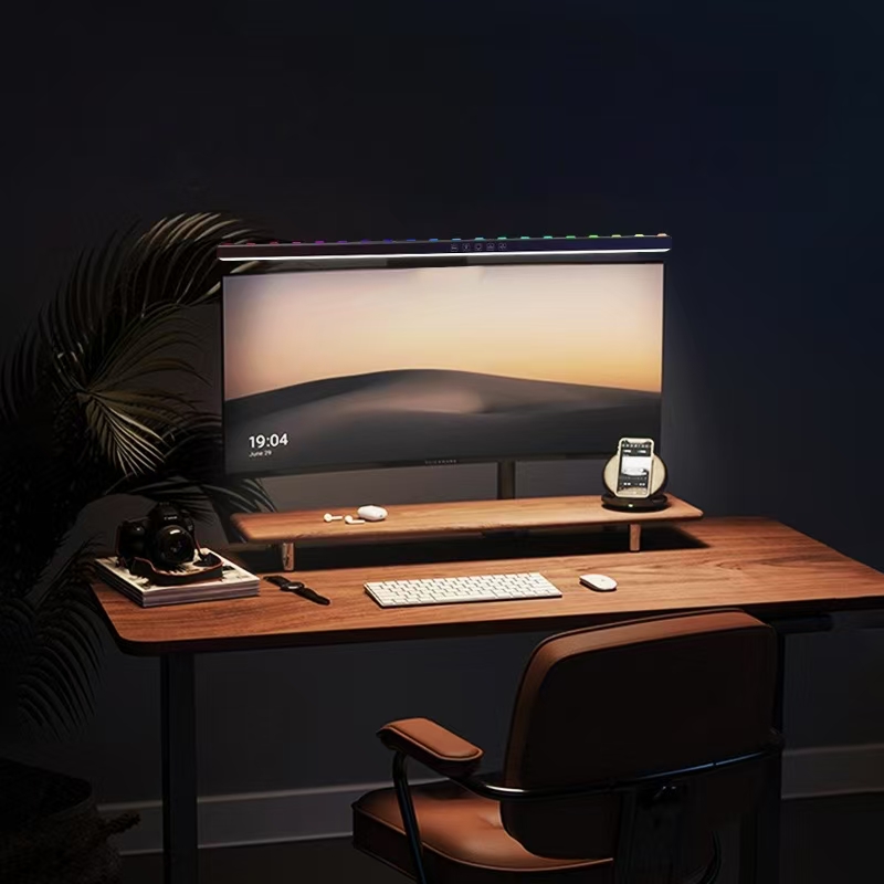LEDモニターライトハンギングデスクランプ - 無段階調光、 - Gaming Setup Desk のレビューと価格