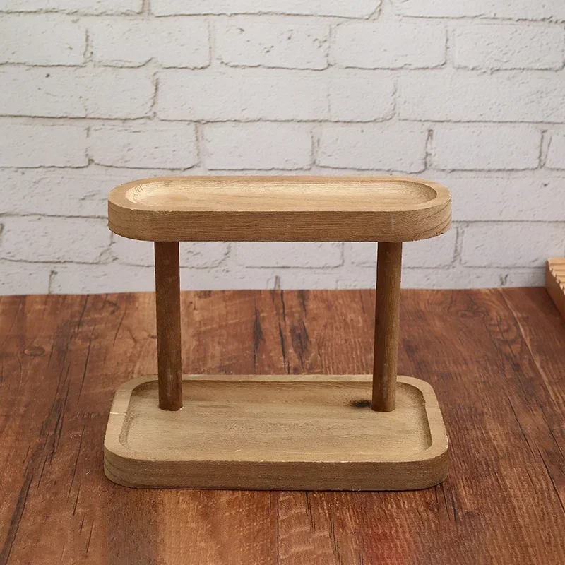 ホット木製収納棚 2 段デスクトップオーガナイザー棚デスクデ - Desk Setup Productivity のレビューと価格