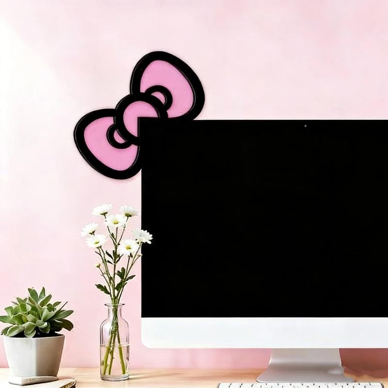 新しい 1/2 個木製ちょう結び PC アクセサリーかわいい - Gaming Setup Desk のレビューと価格