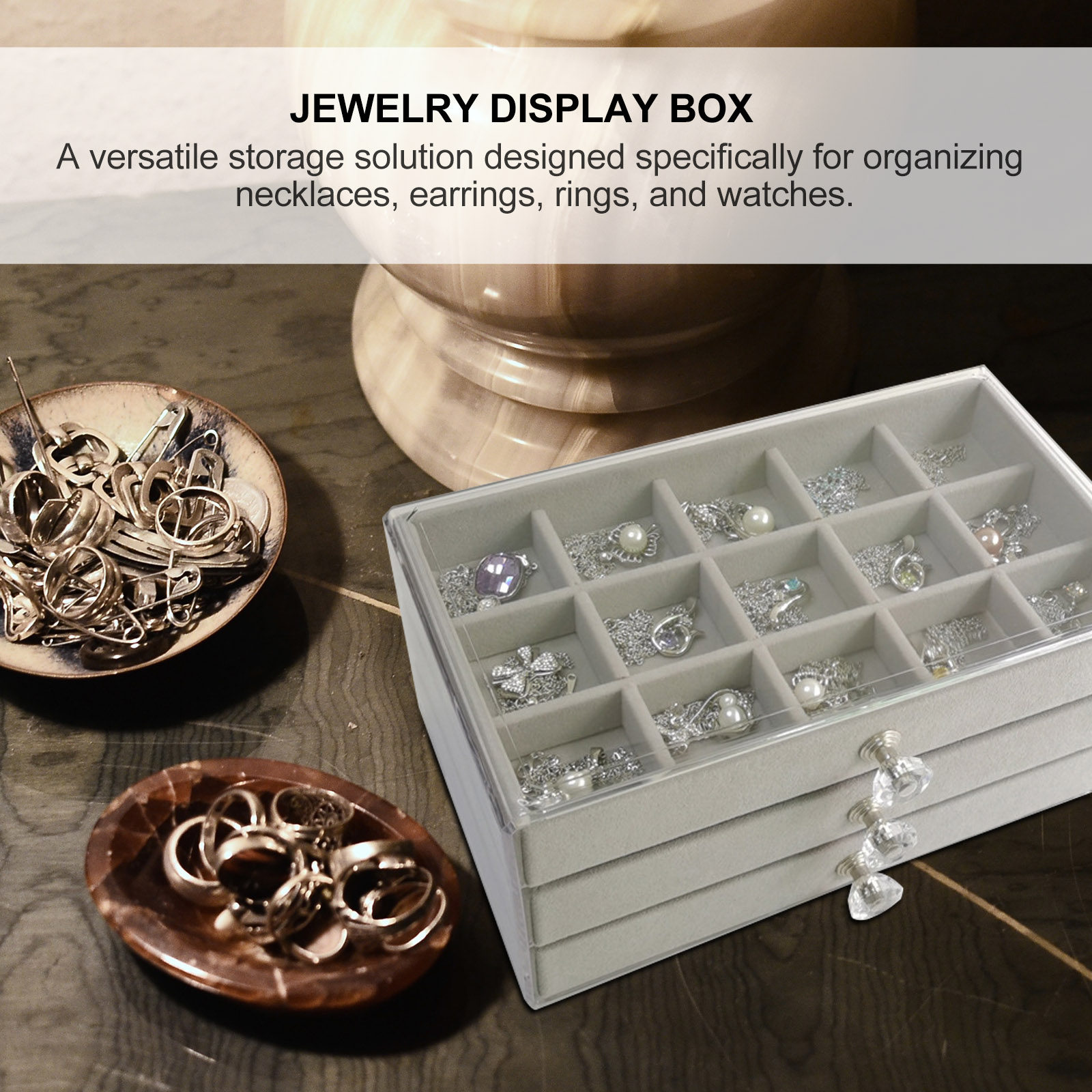45区画ジュエリーオーガナイザーボックス デスクトップディス - Jewelry Desk Setup のレビューと価格