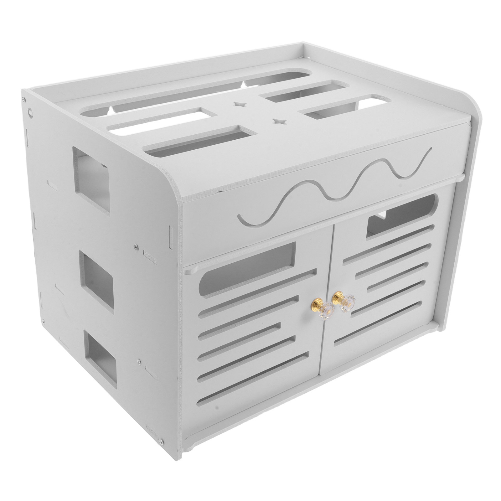 3層WiFiルーター収納ボックス ワイヤレスルーターオーガナ - Cable Box Organizer のレビューと価格