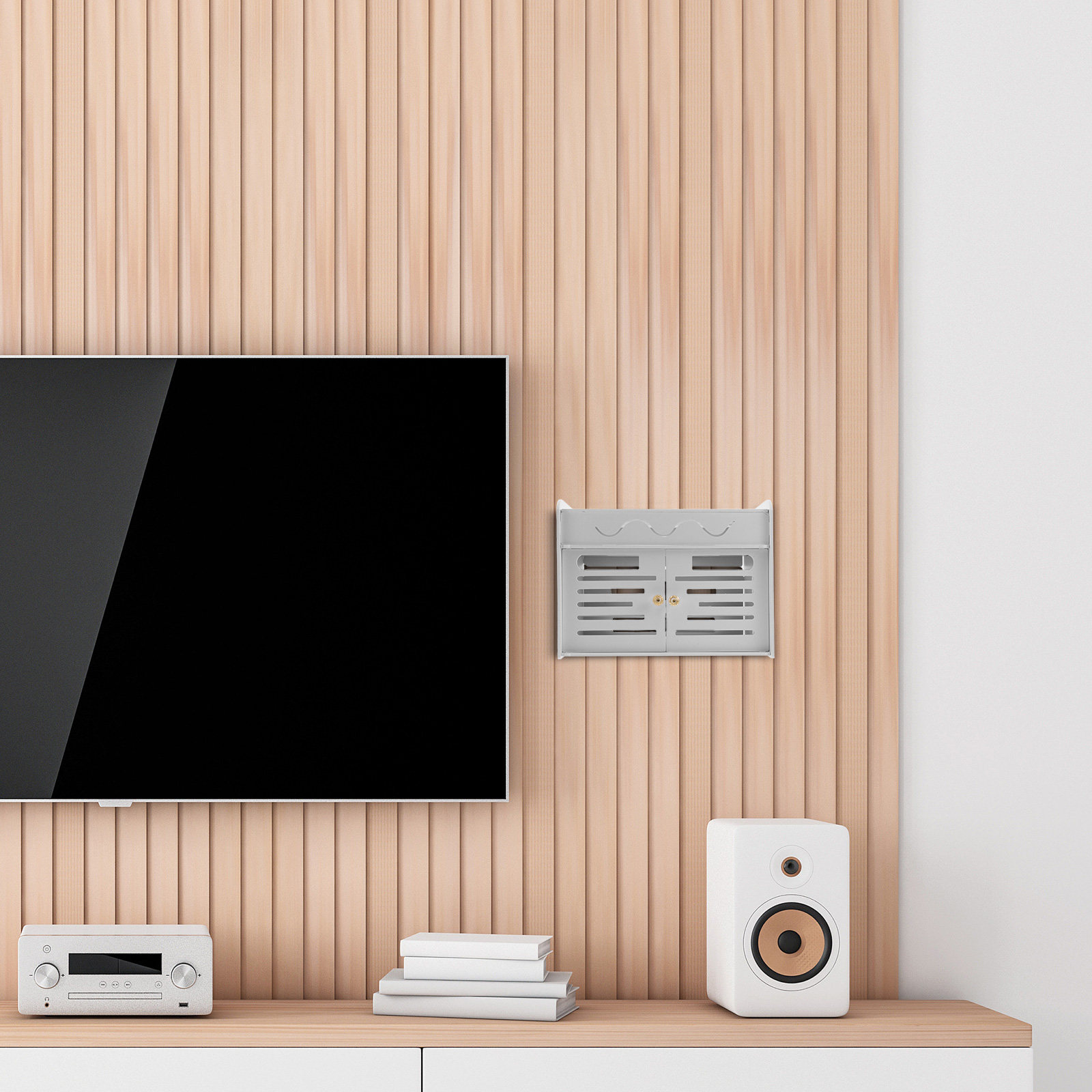 3層WiFiルーター収納ボックス ワイヤレスルーターオーガナ - Cable Box Organizer のレビューと価格