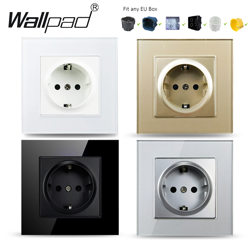 Wallpad 16A EU ソケットホワイト/ブラック/グ - Power Strip Flat のレビューと価格