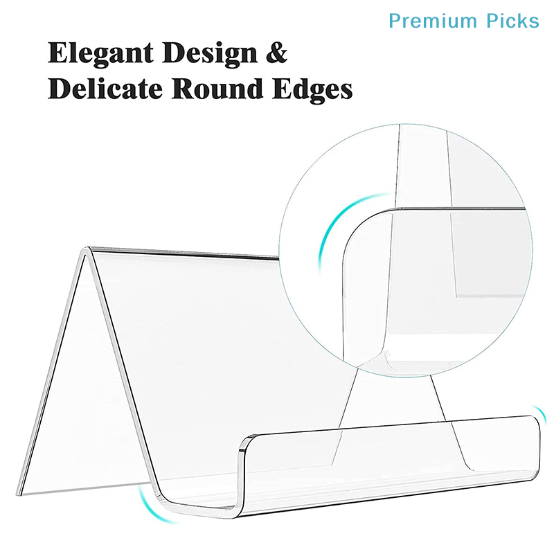 ポータブル透明アクリル製デスクトップ名刺ホルダー テーブルデ - Desk Setup Shelf のレビューと価格