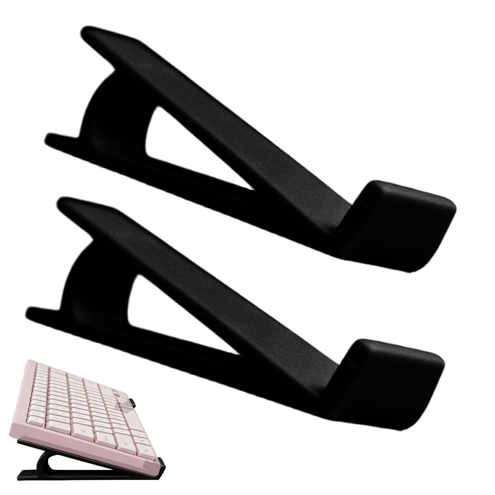 人間工学に基づいた滑り止めキーボードライザー 2 個ポータブ - Gaming Setup Desk のレビューと価格