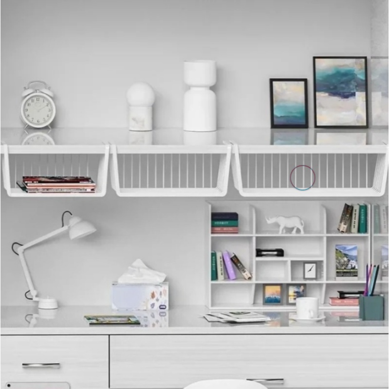 段になった収納棚,学生寮のワードローブ,寮の机,ハンギングバ - Desk Setup Shelf のレビューと価格