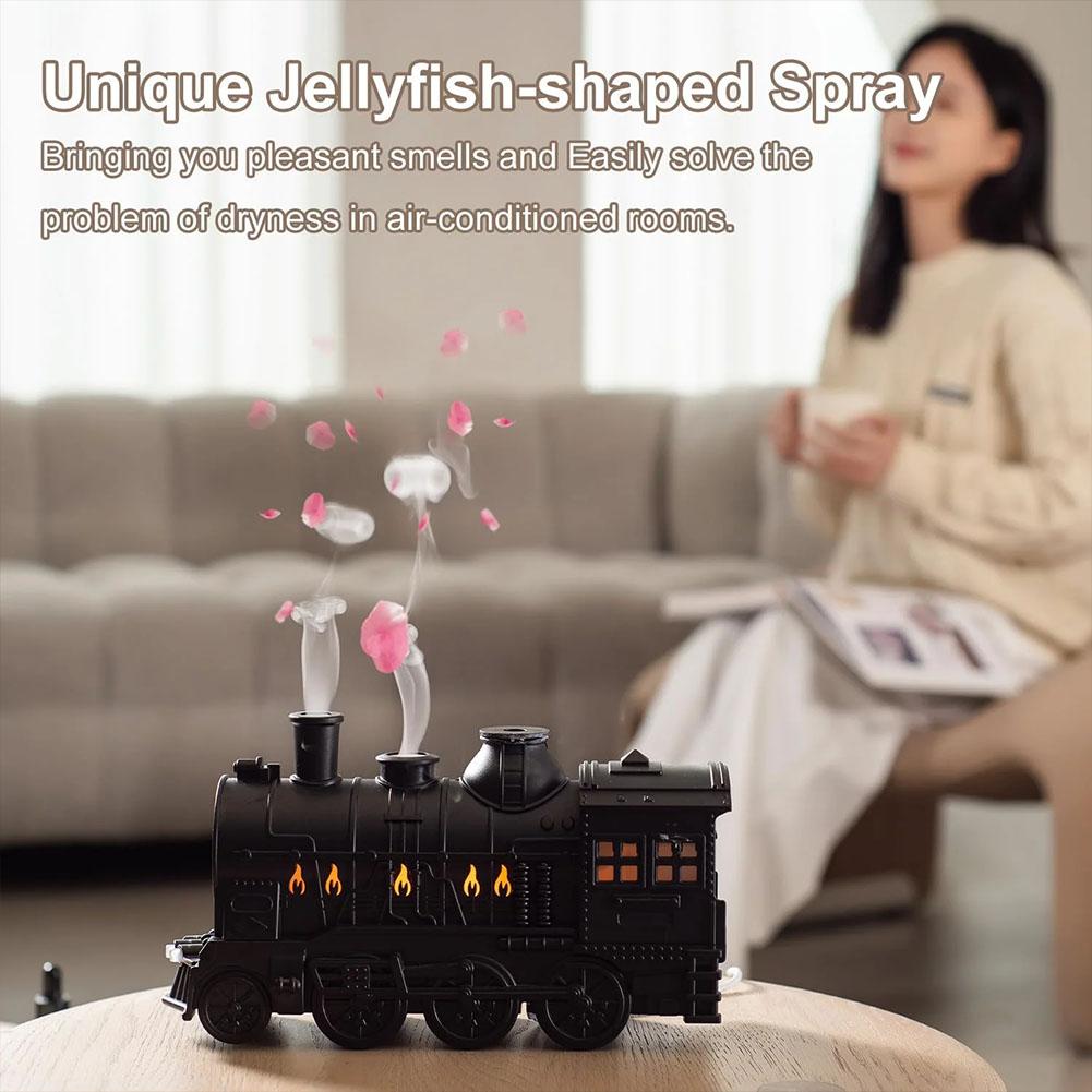 ヴィンテージトレイン型加湿器 スチーム機関車 アロマエッセン - Desk Setup Essentials のレビューと価格