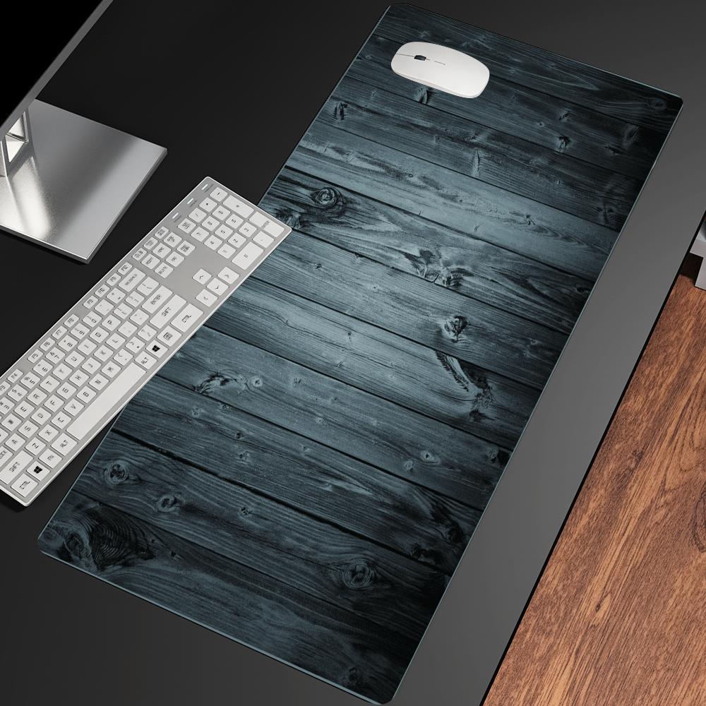 黒い木製マウスパッド デスクアクセサリー デスクマット ゲー - Desk Setup Black And Wood のレビューと価格