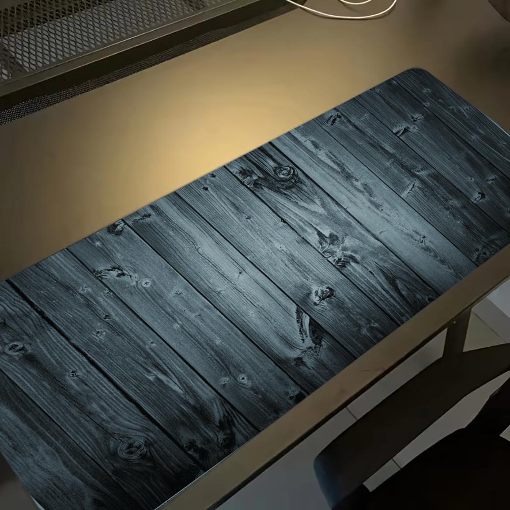 黒い木製マウスパッド デスクアクセサリー デスクマット ゲー - Desk Setup Black And Wood のレビューと価格