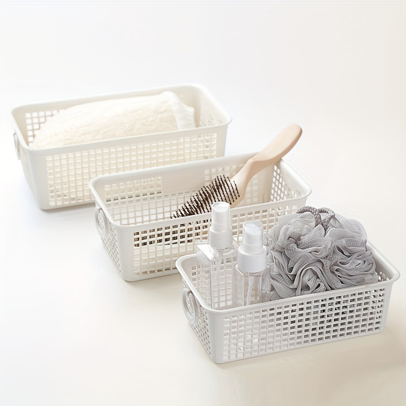 中空の長方形のプラスチック製の収納バスケット、デスクトップの - Desk Setup Shelf のレビューと価格