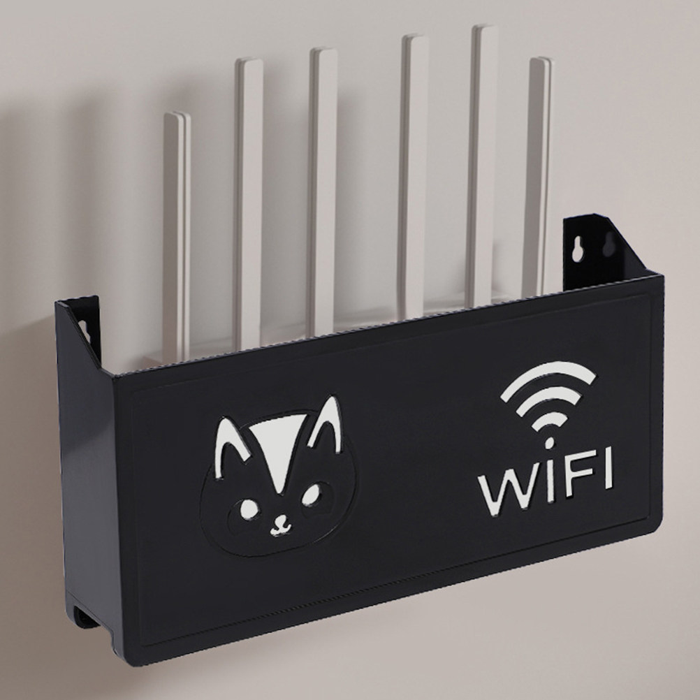 装飾的なルーター収納ボックス。壁に取り付け可能で、穴あけ不要 - Cable Box Organizer のレビューと価格