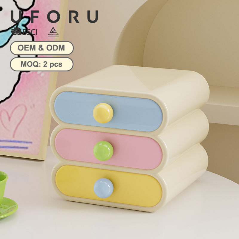 Uforu ドーパミンデスクオーガナイザー、3段引き出し収納 - Desk Setup Shelf のレビューと価格
