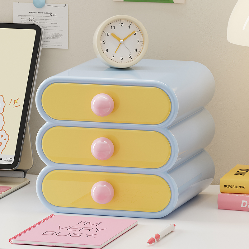 Uforu ドーパミンデスクオーガナイザー、3段引き出し収納 - Desk Setup Shelf のレビューと価格