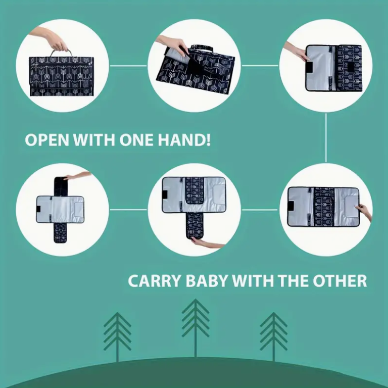 おむつバッグや着替え台用のポータブルおむつ替えパッド、旅行用 - Desk Setup Essentials のレビューと価格