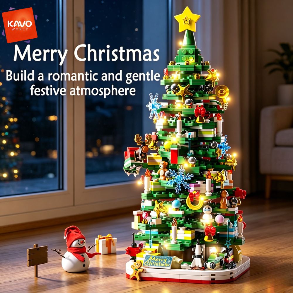 KAVOWORLD 1024ピース クリスマスツリー 組み立 - Desk Setup Gift Ideas のレビューと価格