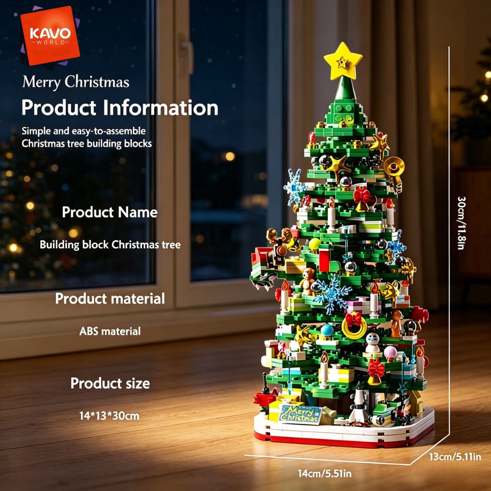 KAVOWORLD 1024ピース クリスマスツリー 組み立 - Desk Setup Gift Ideas のレビューと価格