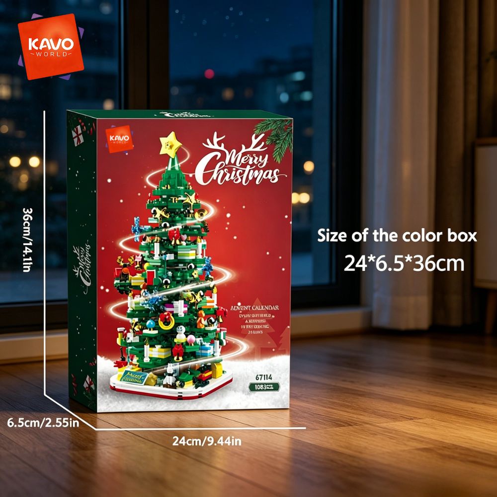 KAVOWORLD 1024ピース クリスマスツリー 組み立 - Desk Setup Gift Ideas のレビューと価格